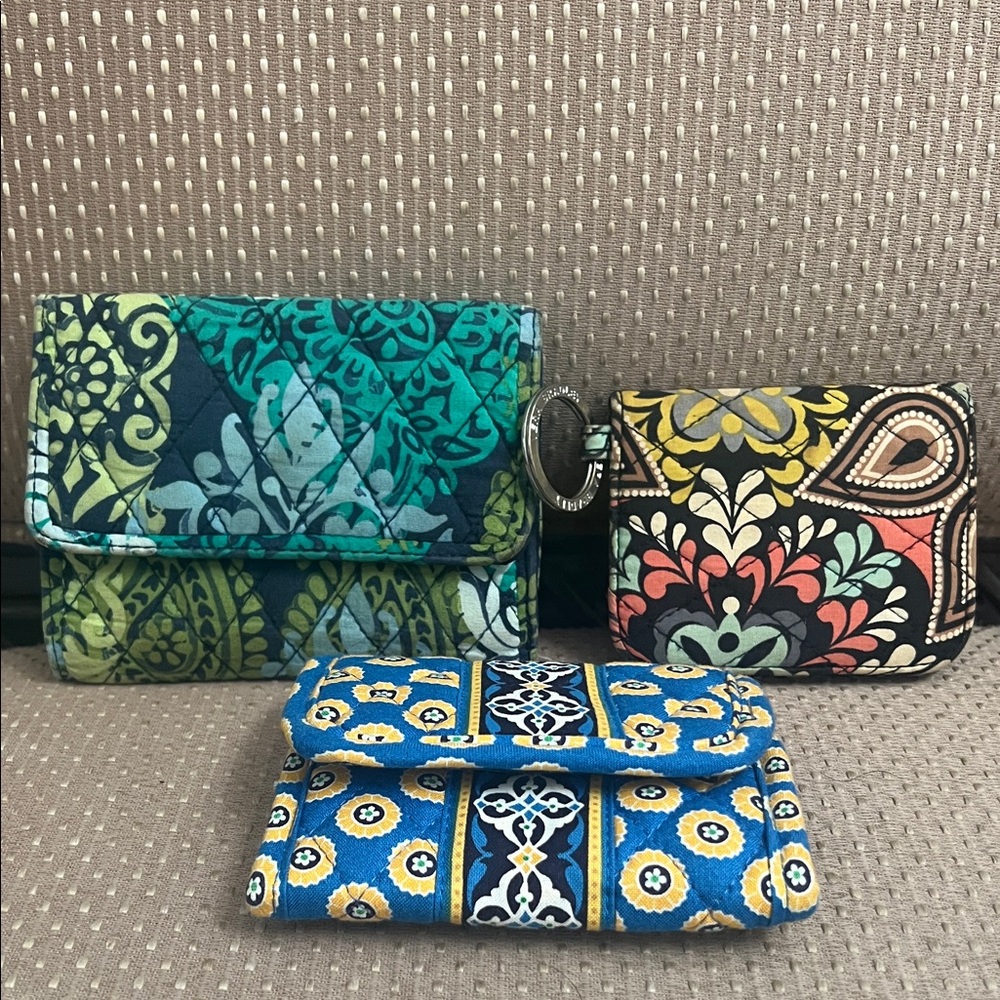 Vera Bradley wallet bundle of three.